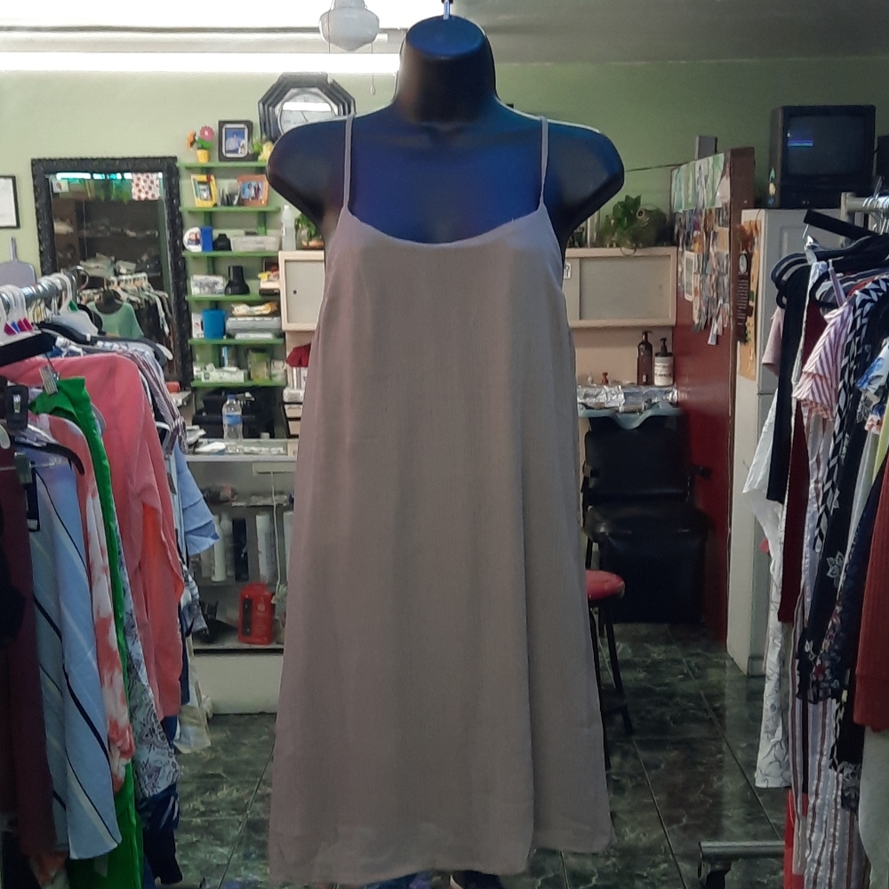 Gray mini dress